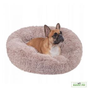 Pelíšek pro psa SPRINGOS ROYAL hnědo-šedý | 40 cm, 50 cm, 60 cm, 70 cm, 80 cm
