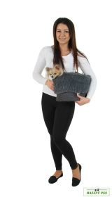 LUXURY cestovní taška pro psy 32 cm - světle šedá O´Lala Pets
