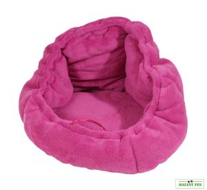 Plyšový pelíšek ADRIANA kulatý stahovací - A27 tmavě růžový - O´Lala Pets