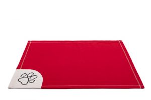 Deka pro psy HOBBY DOG - červená, fleece -  | rozměry 88x66 cm, rozměry 140x100 cm