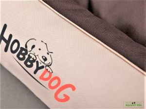 Pelíšek COMFORT béžovo-hnědý Oxford – Hobby Dog