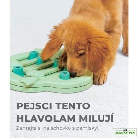 Hlavolam HIDE and SLIDE Puppy zelený - Nina Ottosson - obtížnost 2