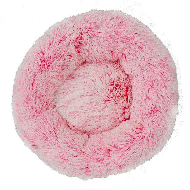 Pelíšek PUFFY DONUT světle růžový žíhaný - PETS plushies