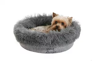 Pelíšek DIANA - průměr 50 cm - O´Lala Pets Pelíšek DIANA - průměr 50 cm světle šedý + pes
