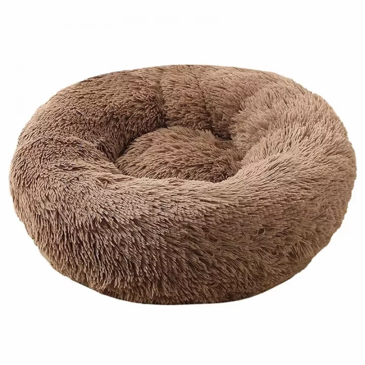 Pelíšek PUFFY DONUT světle hnědý