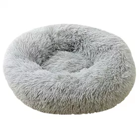 Pelíšek PUFFY DONUT světle šedý - PETS plushies Pelíšek PUFFY DONUT světle šedý