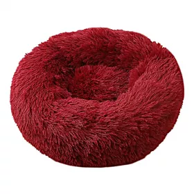 Pelíšek PUFFY DONUT vínový PETS plushies Pelíšek PUFFY DONUT vínový