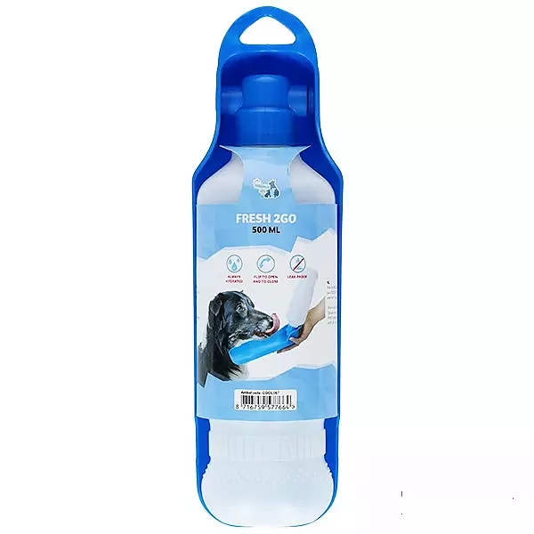 CoolPets cestovní láhev s miskou Fresh 2GO 500ml