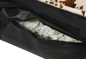 Ortopedická matrace pro psy DE LUXE - šedá A26 - snímatelný potah