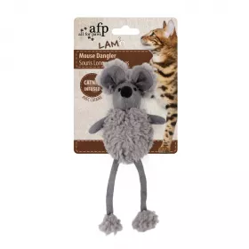 AFP Lambswool Mouse Danger 16 cm – šustící hračka pro psy AFP Lambswool Mouse Danger 16 cm šedá