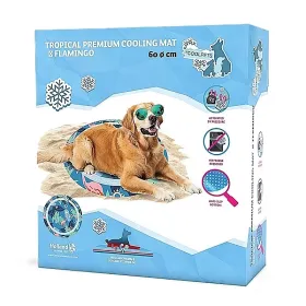 GELOVÁ CHLADÍCÍ PODLOŽKA CoolPets Tropical Flamingo - průměr 60 cm GELOVÁ CHLADÍCÍ PODLOŽKA CoolPets Tropical Flamingo - průměr 60 cm