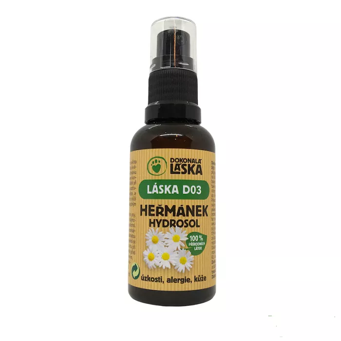 LÁSKA D03 Heřmánek Hydrosol - kůže, alergie, psychika