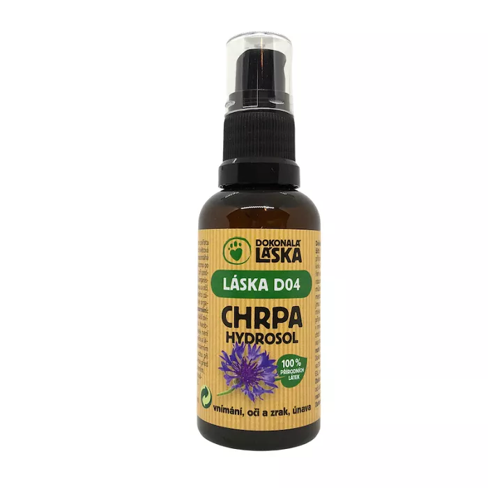 LÁSKA D04 Chrpa Hydrosol 50 ml - VNÍMÁNÍ, ÚNAVA, OČI a ZRAK
