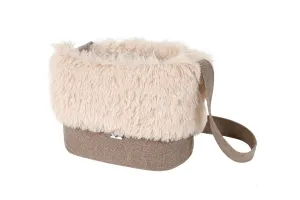 LUXURY cestovní taška pro psy 32 cm - světle hnědá