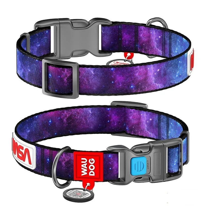 Obojek nylonový WAUDOG NASA s QR známkou