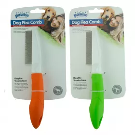 Pawise Dog Flea Comb na drobné nečistoty a blechy obě barvy