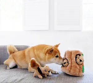 Plyšové Puzzle VEVERKY V PAŘEZU při hře
