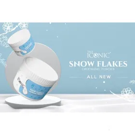 True Iconic SNOW FLAKES GROOMING POWDER - bělící pudr - reklamní leták