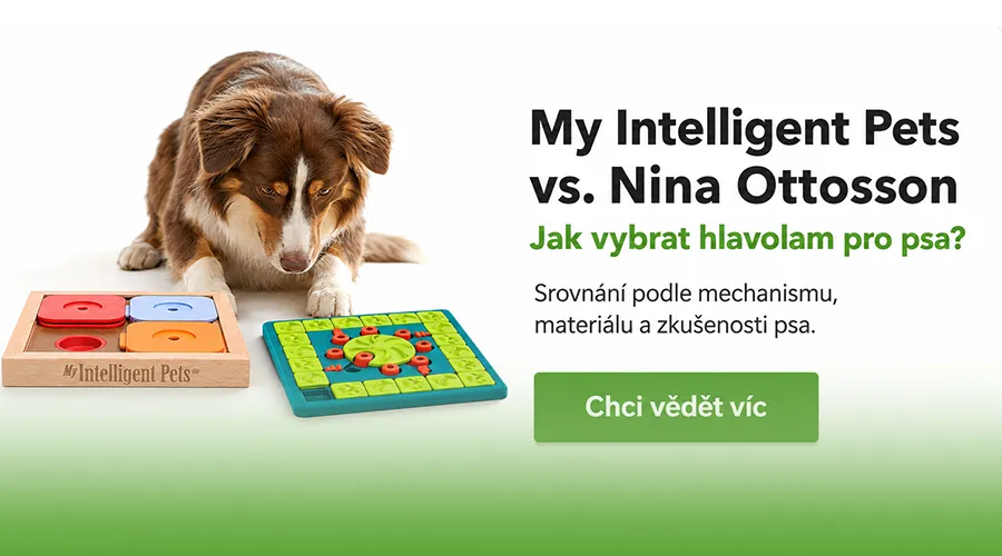 My Intelligent Pets vs. Nina Ottosson: jaký hlavolam vybrat pro psa